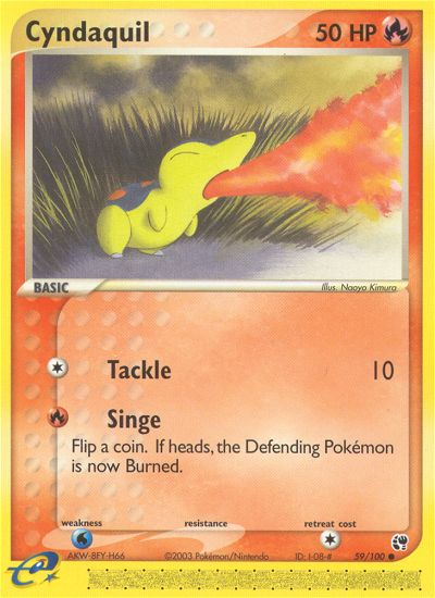 Cyndaquil 59/100 EX Sandstorm