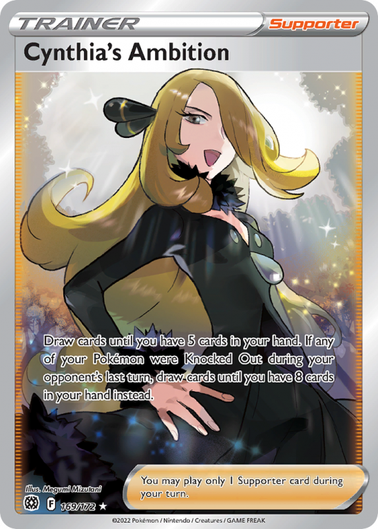Cynthia's Ambition 169/172 Sword & Shield Brilliant Stars