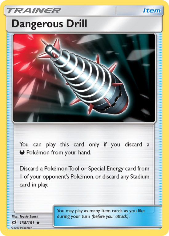 Dangerous Drill 138/181 Sun & Moon Team Up
