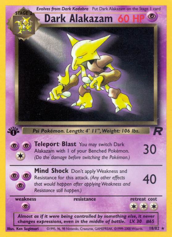 Dark Alakazam 18/83 Base Team Rocket