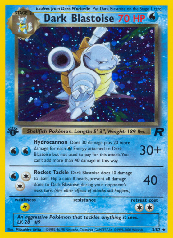 Dark Blastoise 3/83 Base Team Rocket