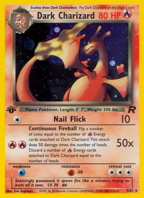 Dark Charizard 4/83 Base Team Rocket