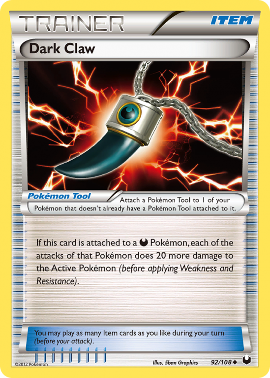 Dark Claw 92/108 Black & White Dark Explorers