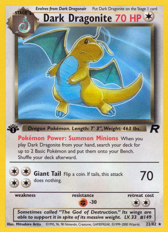 Dark Dragonite 22/83 Base Team Rocket