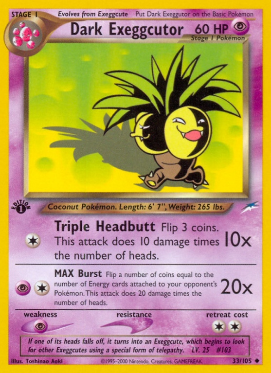Dark Exeggutor 33/113 Neo Neo Destiny