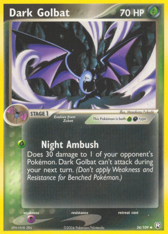 Dark Golbat 34/109 EX Team Rocket Returns