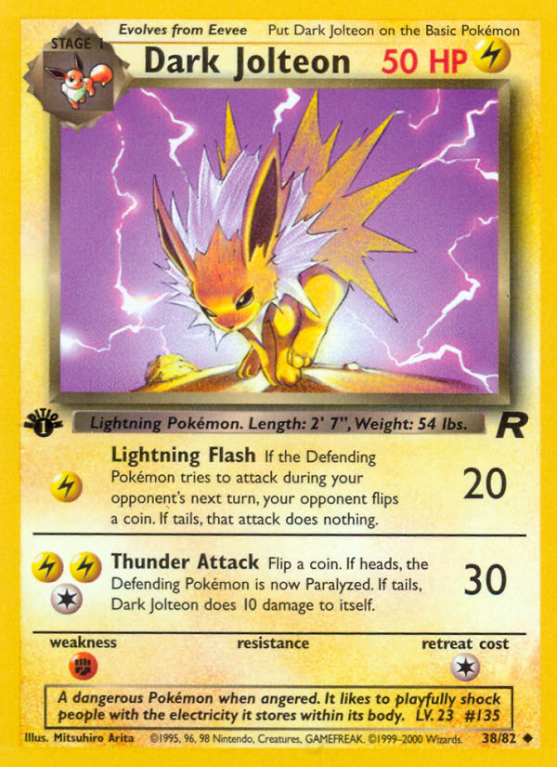 Dark Jolteon 38/83 Base Team Rocket