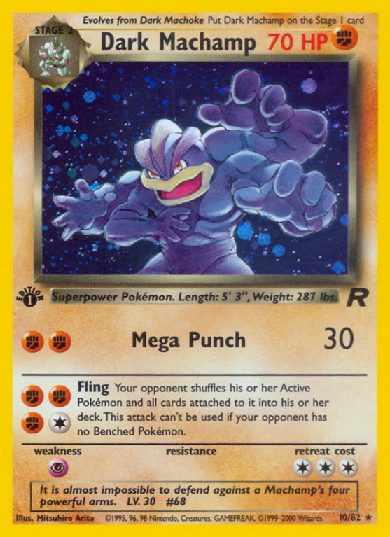 Dark Machamp 10/83 Base Team Rocket