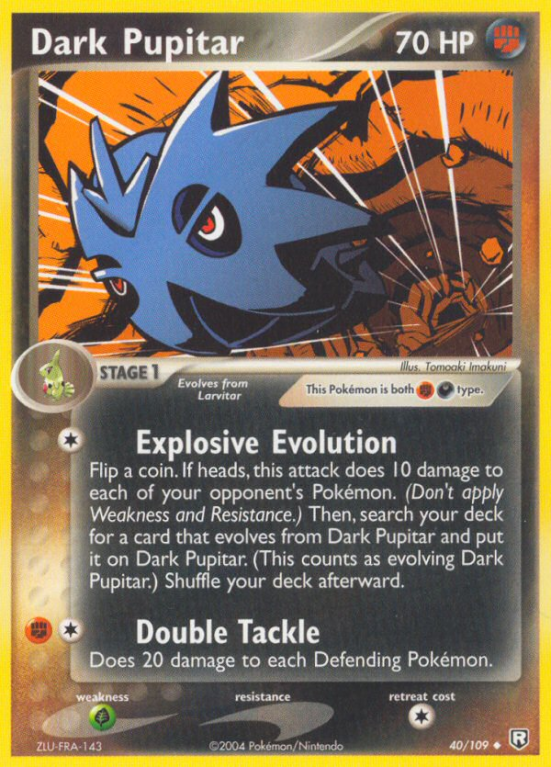 Dark Pupitar 40/109 EX Team Rocket Returns