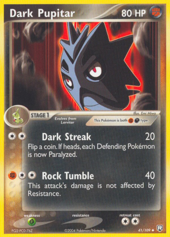 Dark Pupitar 41/109 EX Team Rocket Returns