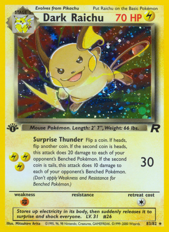 Dark Raichu 83/83 Base Team Rocket