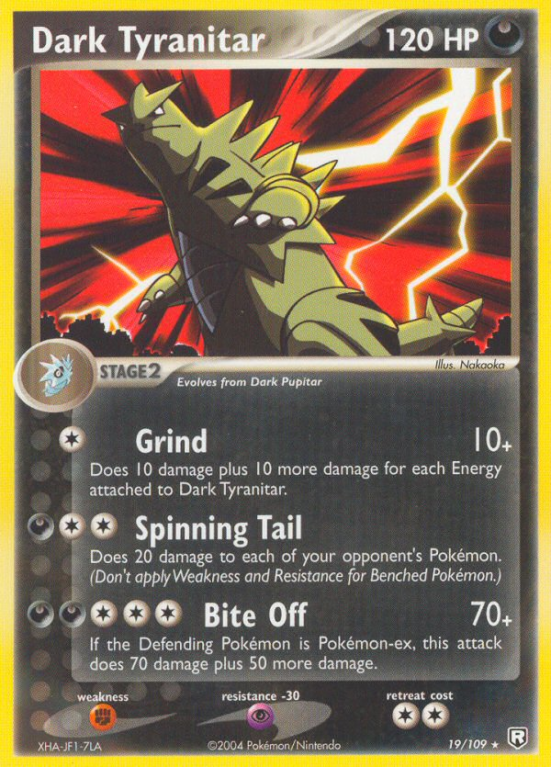 Dark Tyranitar 19/109 EX Team Rocket Returns