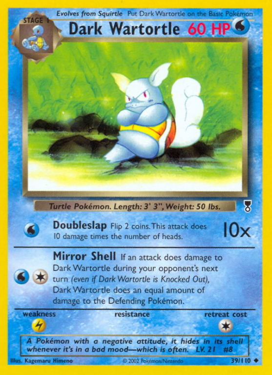 Dark Wartortle 39/110 Other Legendary Collection