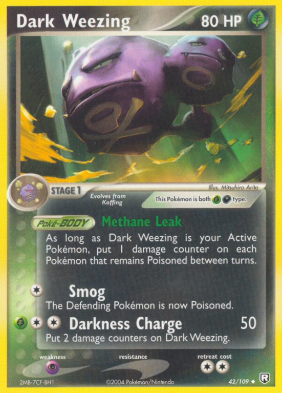 Dark Weezing 42/109 EX Team Rocket Returns