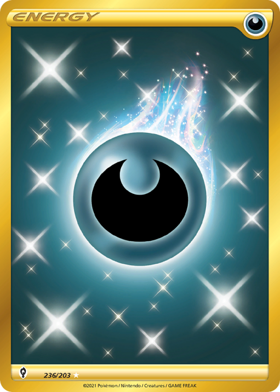 Darkness Energy 236/203 Sword & Shield Evolving Skies