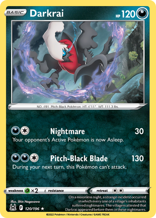 Darkrai 120/196 Sword & Shield Lost Origin
