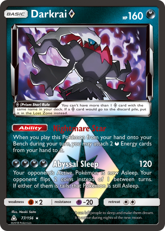 Darkrai ◇ 77/156 Sun & Moon Ultra Prism