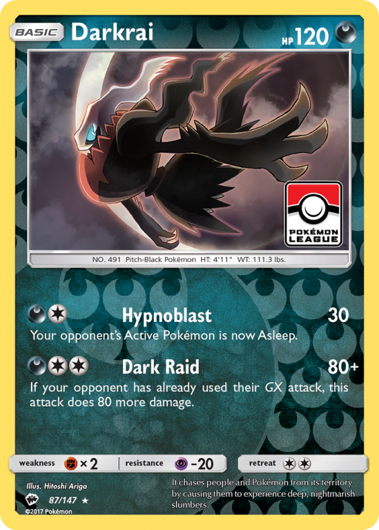 Darkrai 87/147 Sun & Moon Burning Shadows