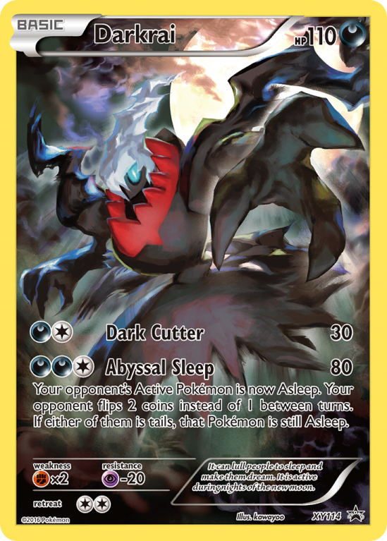 Darkrai XY114/183 XY XY Black Star Promos