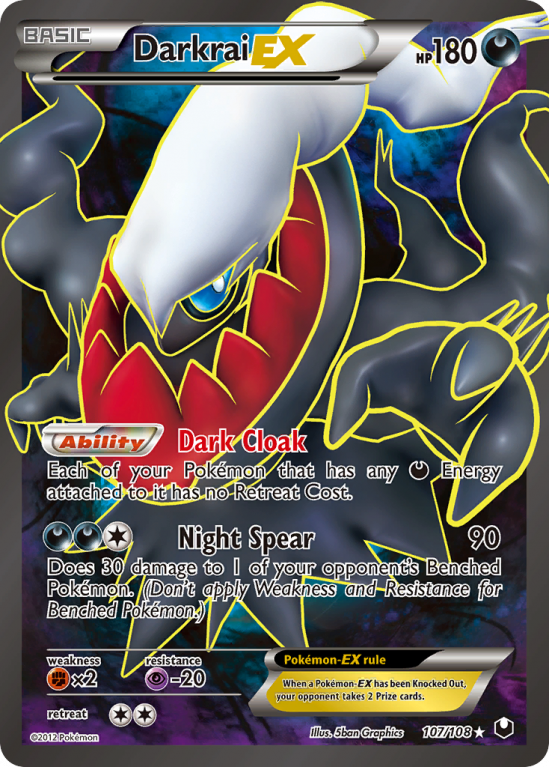 Darkrai-EX 107/108 Black & White Dark Explorers
