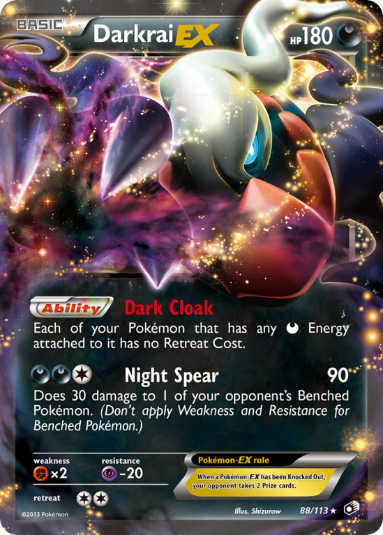 Darkrai-EX 88/113 Black & White Legendary Treasures