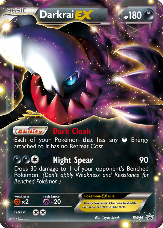Darkrai-EX BW46/101 Black & White BW Black Star Promos