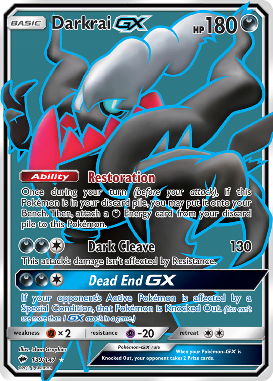 Darkrai-GX 139/147 Sun & Moon Burning Shadows