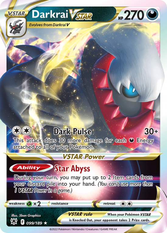 Darkrai VSTAR 99/189 Sword & Shield Astral Radiance