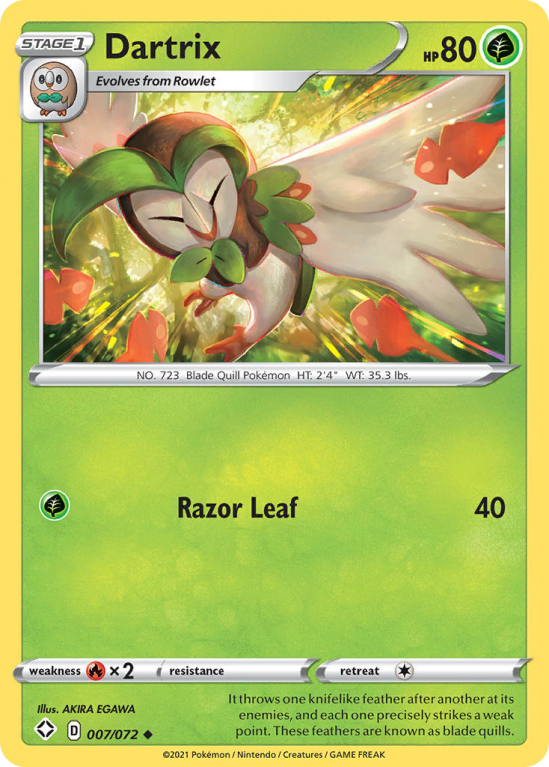 Dartrix 7/72 Sword & Shield Shining Fates