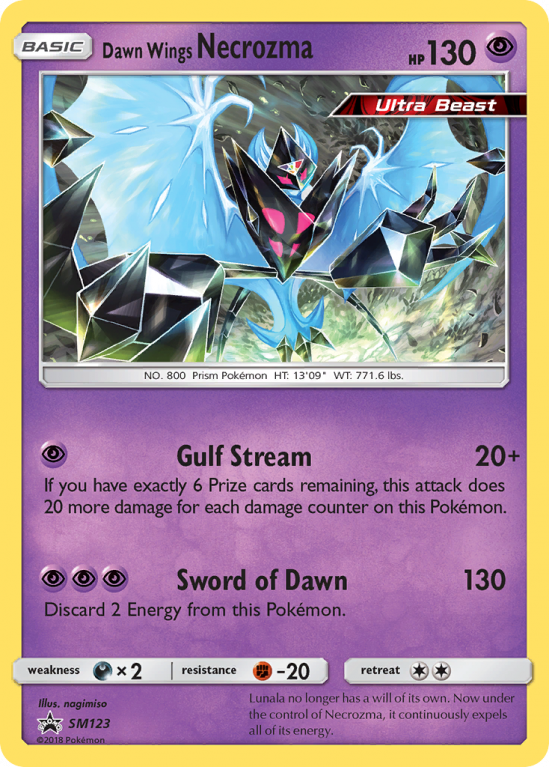 Dawn Wings Necrozma SM123/156 Sun & Moon SM Black Star Promos