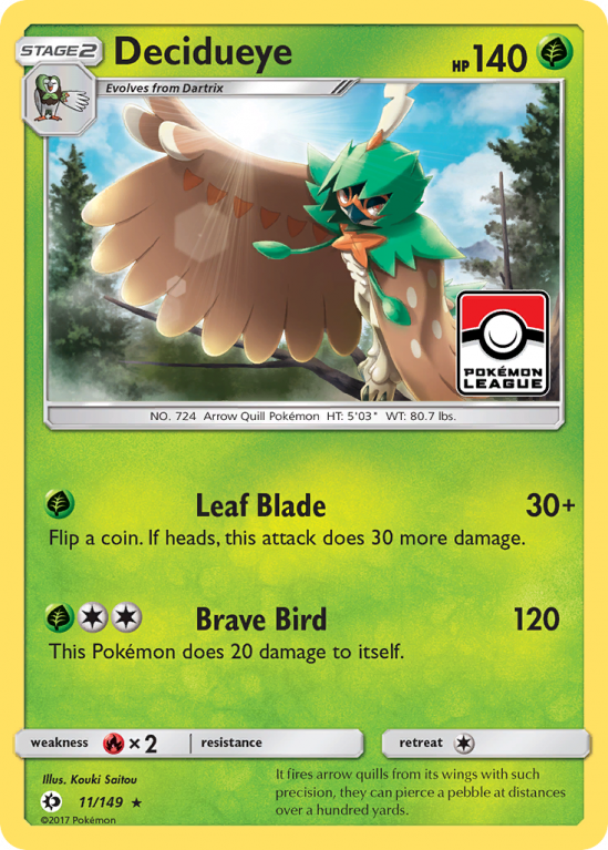Decidueye 11/149 Sun & Moon Sun & Moon