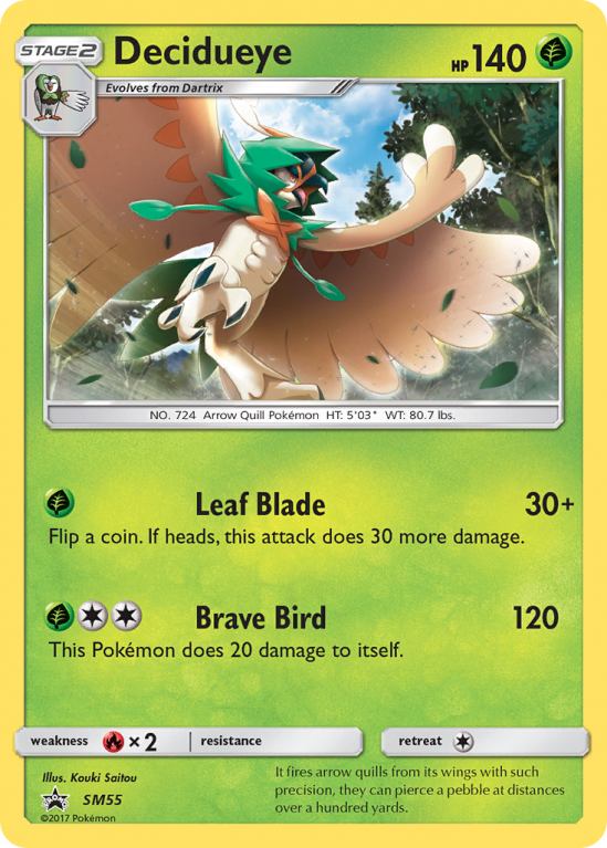 Decidueye SM55/156 Sun & Moon SM Black Star Promos