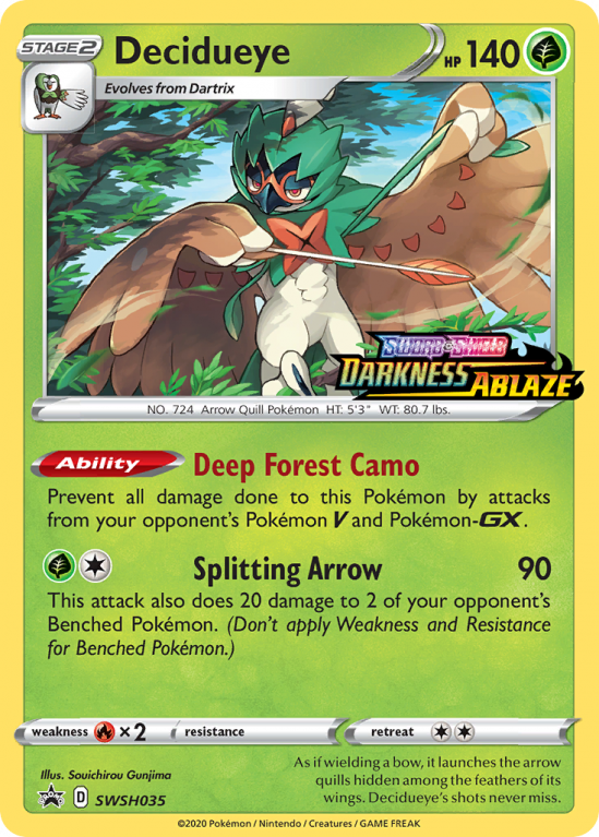 Decidueye SWSH035/103 Sword & Shield SWSH Black Star Promos