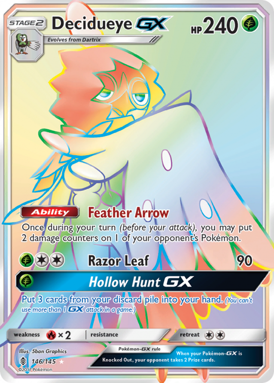 Decidueye-GX 146/145 Sun & Moon Guardians Rising