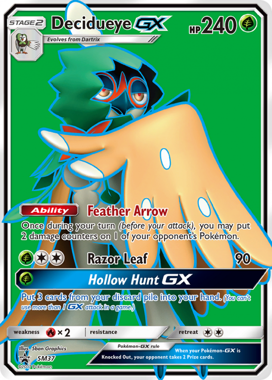 Decidueye-GX SM37/156 Sun & Moon SM Black Star Promos