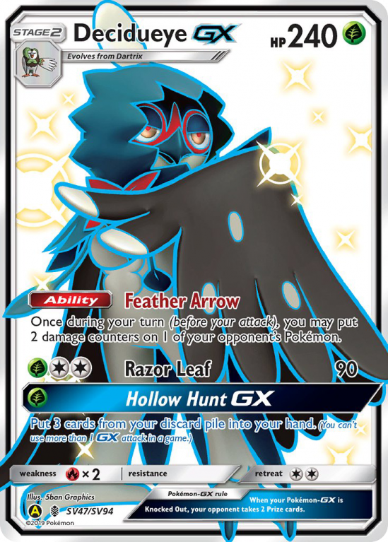 Decidueye-GX SV47/94 Sun & Moon Shiny Vault