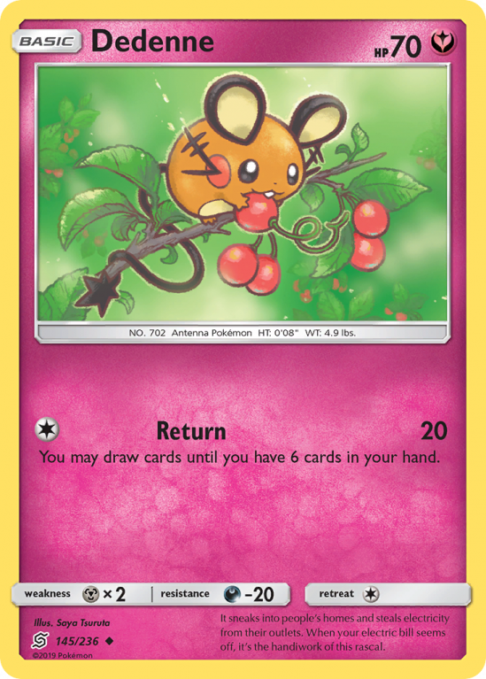 Dedenne 145/236 Sun & Moon Unified Minds