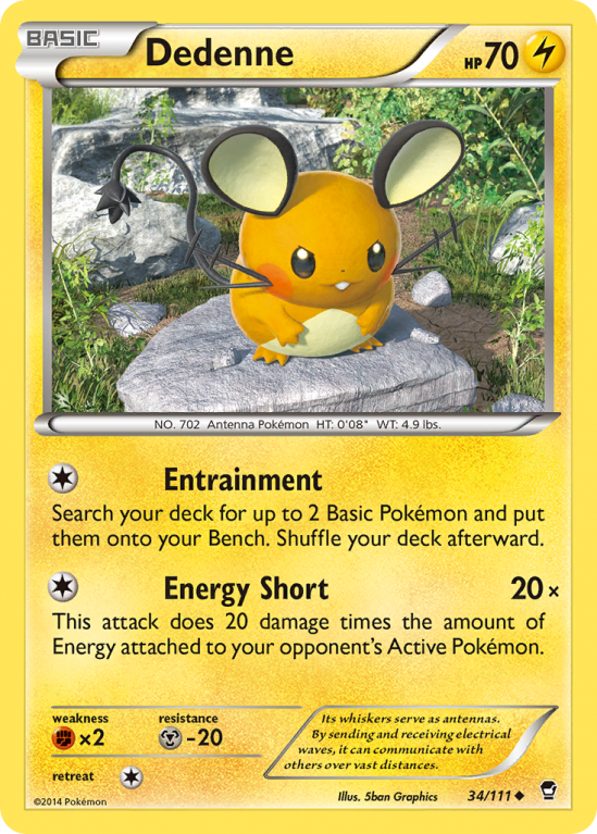 Dedenne 34/111 XY Furious Fists
