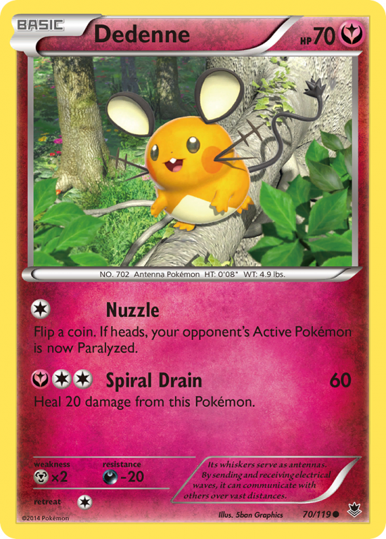 Dedenne 70/119 XY Phantom Forces