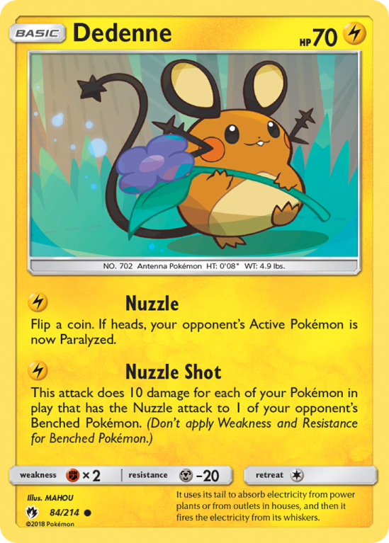 Dedenne 84/214 Sun & Moon Lost Thunder