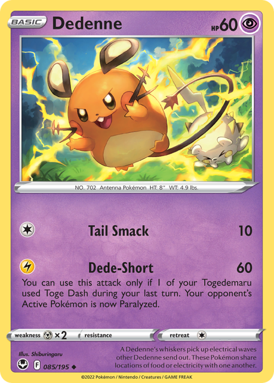 Dedenne 85/195 Sword & Shield Silver Tempest