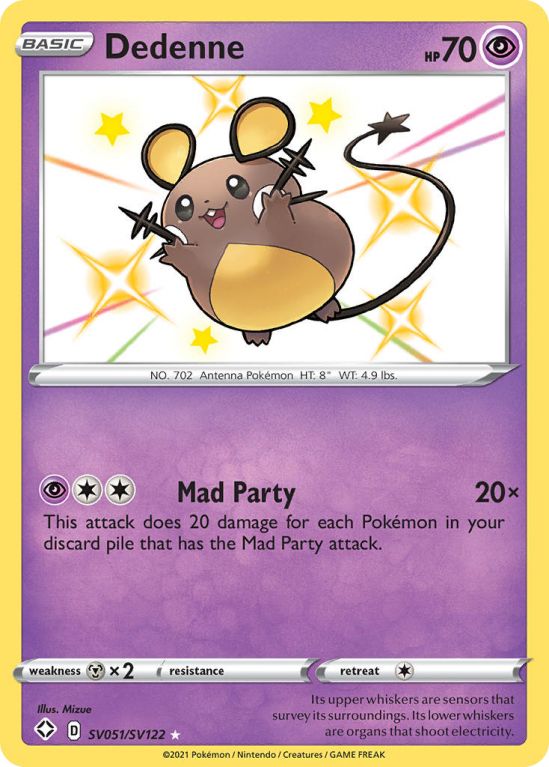 Dedenne SV051/122 Sword & Shield Shiny Vault