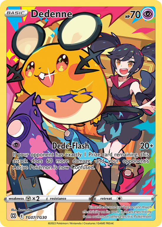 Dedenne TG07/30 Sword & Shield Brilliant Stars Trainer Gallery