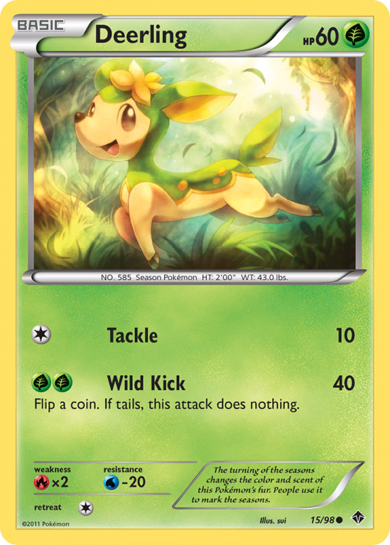Deerling 15/98 Black & White Emerging Powers