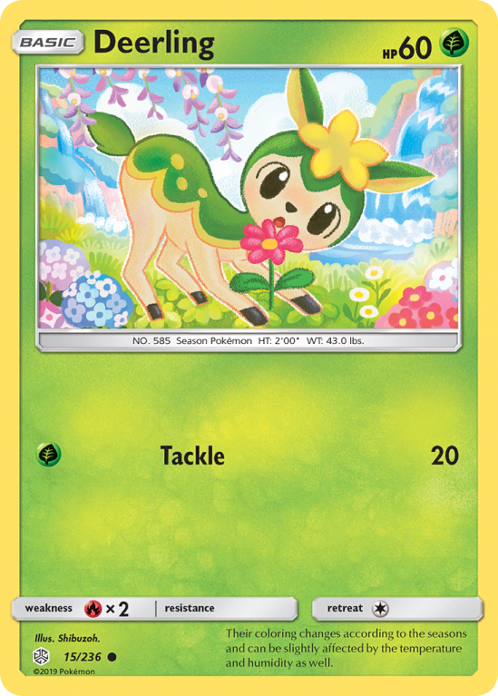 Deerling 15/236 Sun & Moon Cosmic Eclipse