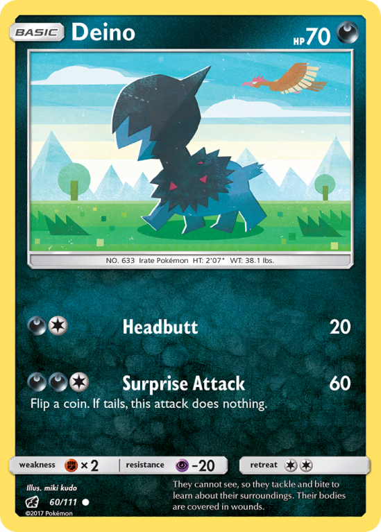 Deino 60/111 Sun & Moon Crimson Invasion