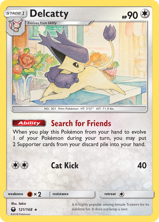 Delcatty 121/168 Sun & Moon Celestial Storm