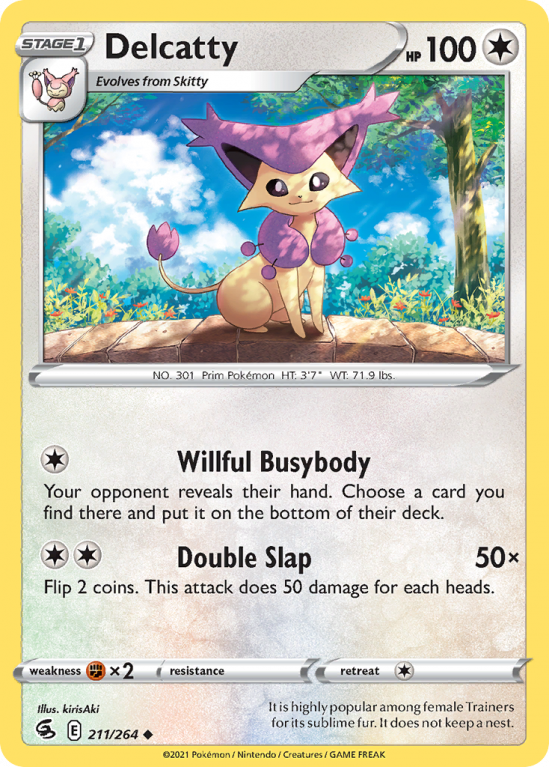 Delcatty 211/264 Sword & Shield Fusion Strike