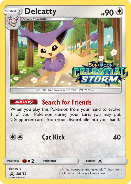 Delcatty SM132/156 Sun & Moon SM Black Star Promos