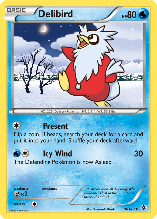 Delibird 38/149 Black & White Boundaries Crossed